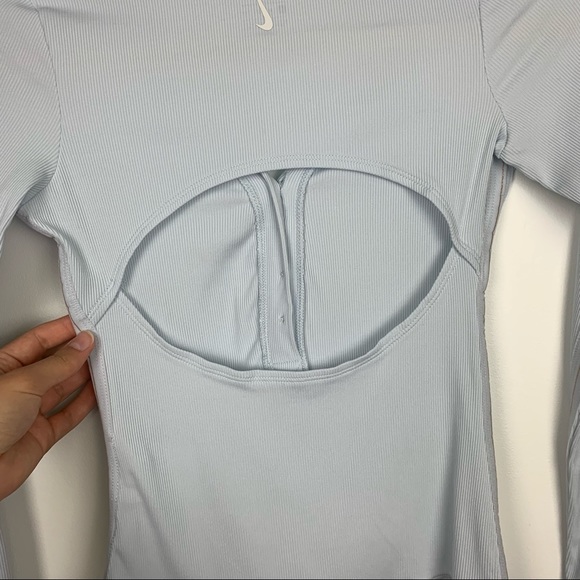 Nike Yoga Luxe Infinalon Dri-Fit Henley Bodysuit - Picture 11 of 15